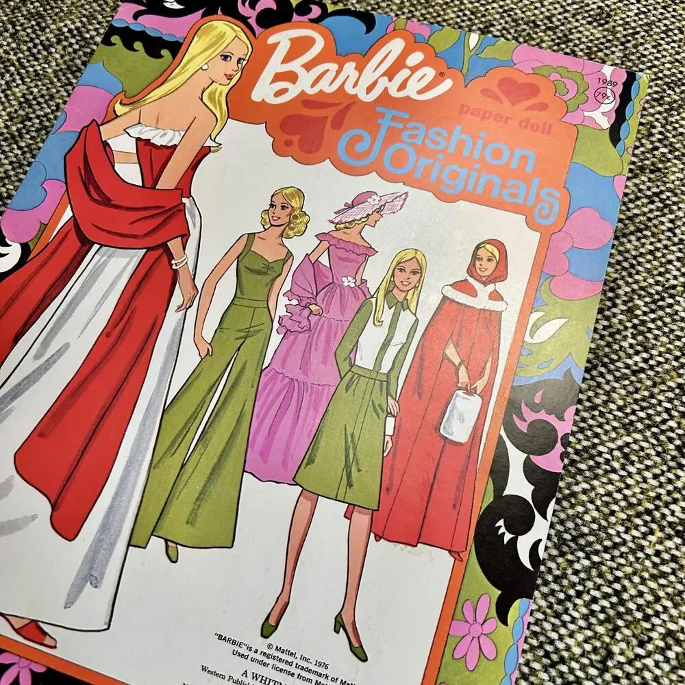 Whitman Barbie Paper Doll Fashion‎ Originals 1976 Uncut 1989 Reissue 1989